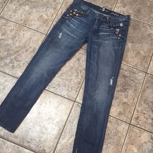 7 for All Mankind Josefina Skinny Boyfriend Jeans